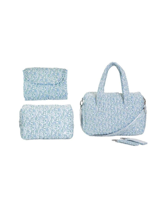 TRVL Quilted Stroller Bag Bundle - Hamptons Floral
