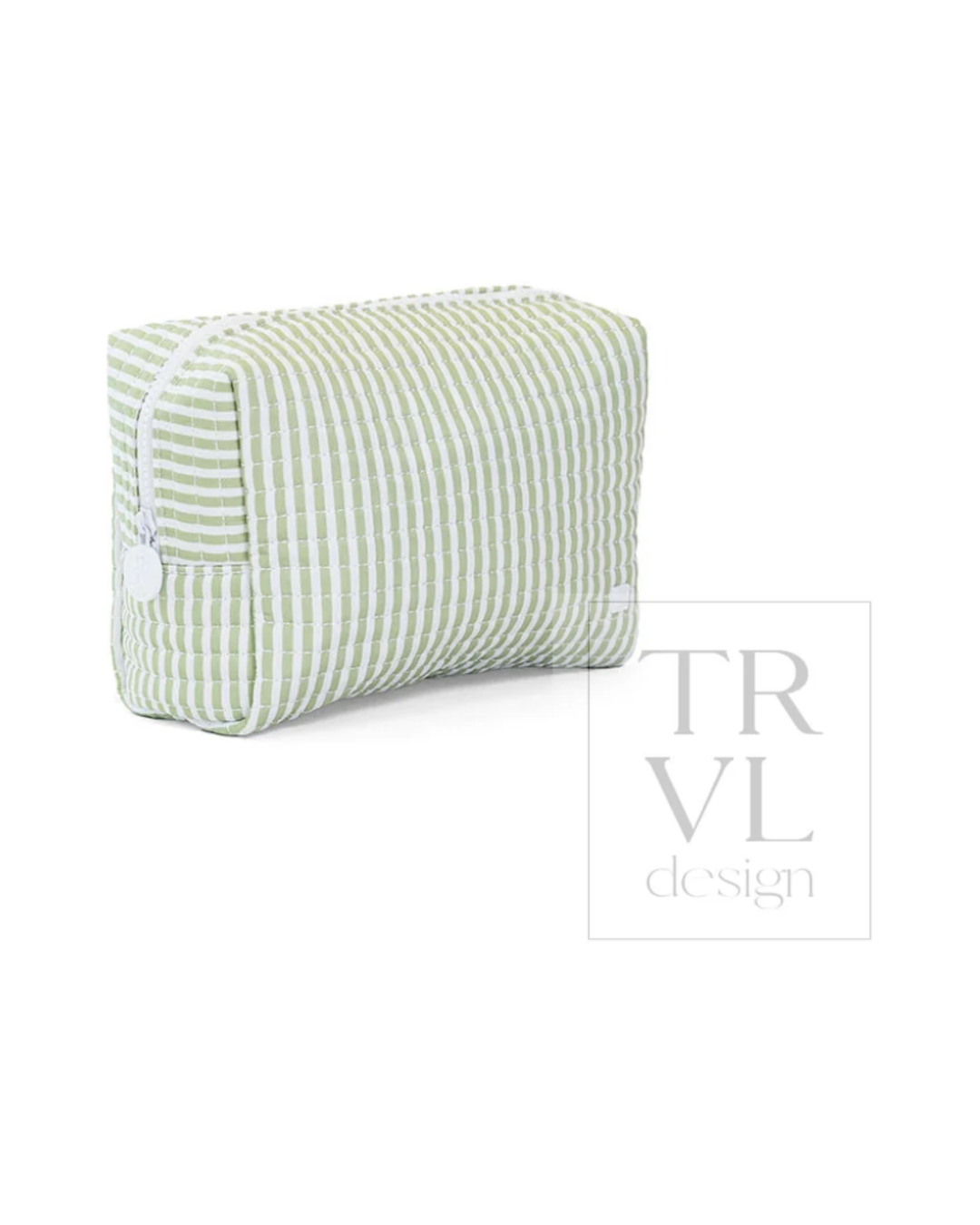 TRVL Quilted Stroller Bag Bundle - Pimlico Stripe Sage