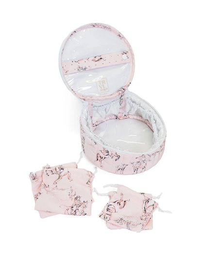 TRVL Quilted Jewel Round - Cowgirl Toile