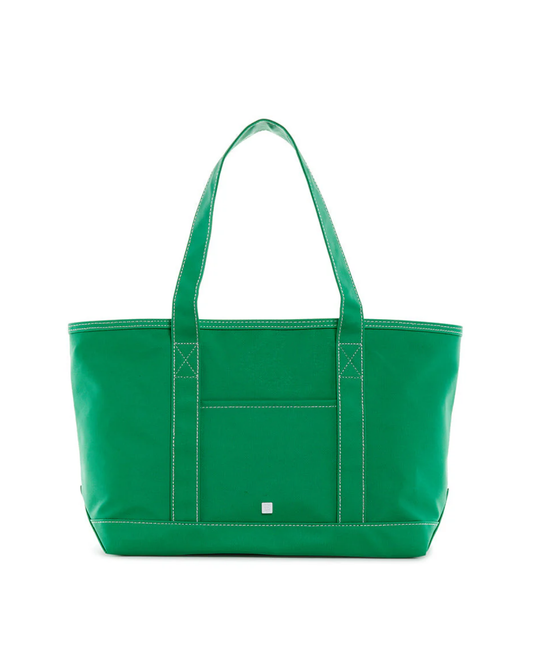 TRVL Medium Tote - Coated Canvas Kelly Green