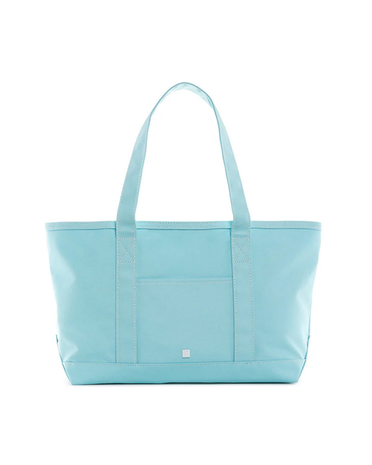 TRVL Medium Tote - Coated Canvas Lake Blue