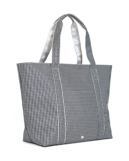 TRVL Jumbo Tote - Gingham Black