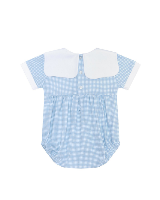 Blue Gingham Baby Bubble