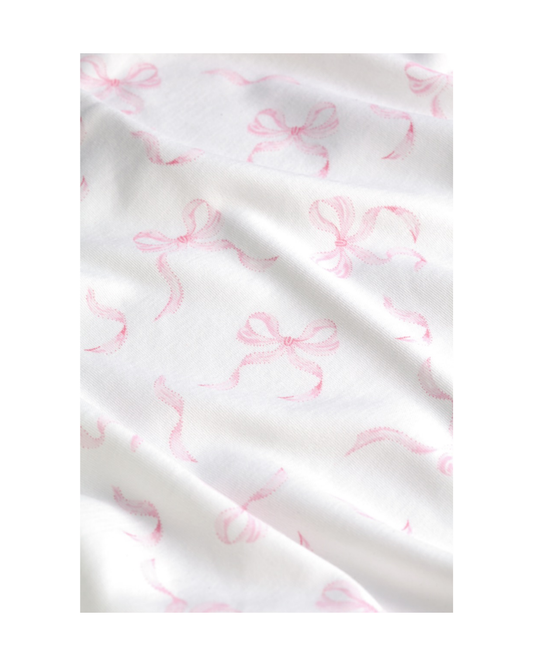 Charming Bows Print Baby Blanket
