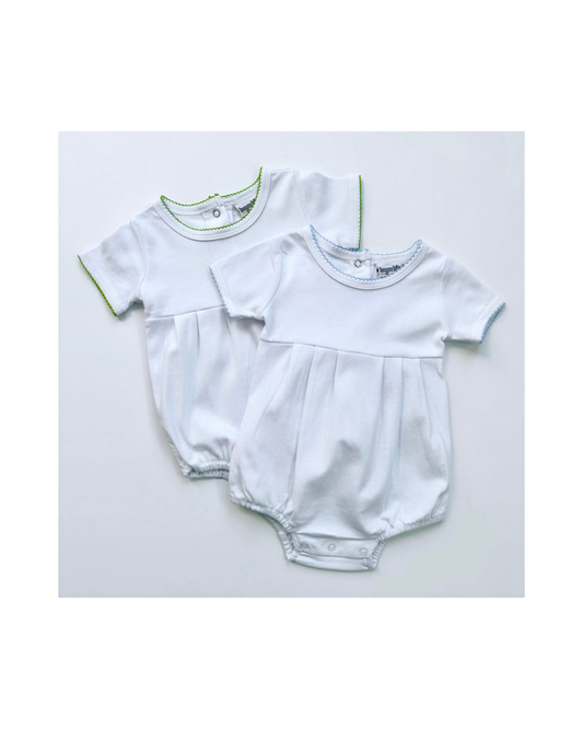 Boys Knit Bubble with Picot Trim