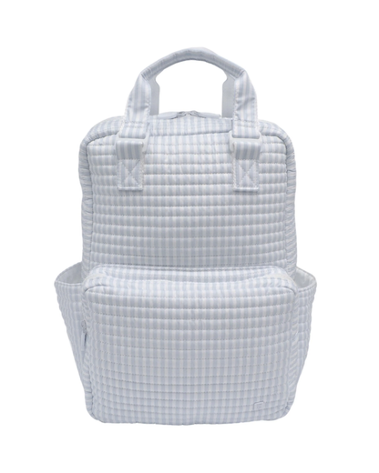 TRVL Quilted All You Need Diaper Bag - Pimlico Stripe Blue