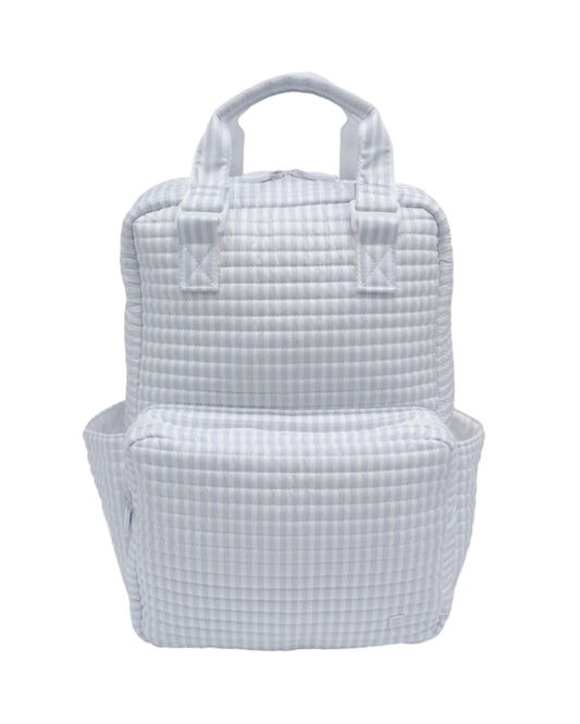 TRVL Quilted All You Need Diaper Bag - Pimlico Stripe Blue