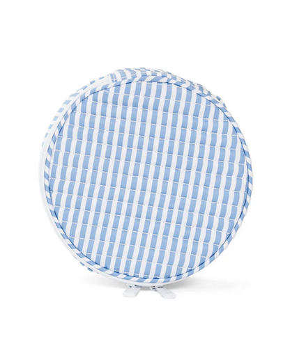TRVL Quilted Jewel Round - Pimlico Stripe Chambray
