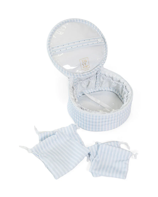 TRVL Quilted Jewel Round - Pimlico Stripe Blue