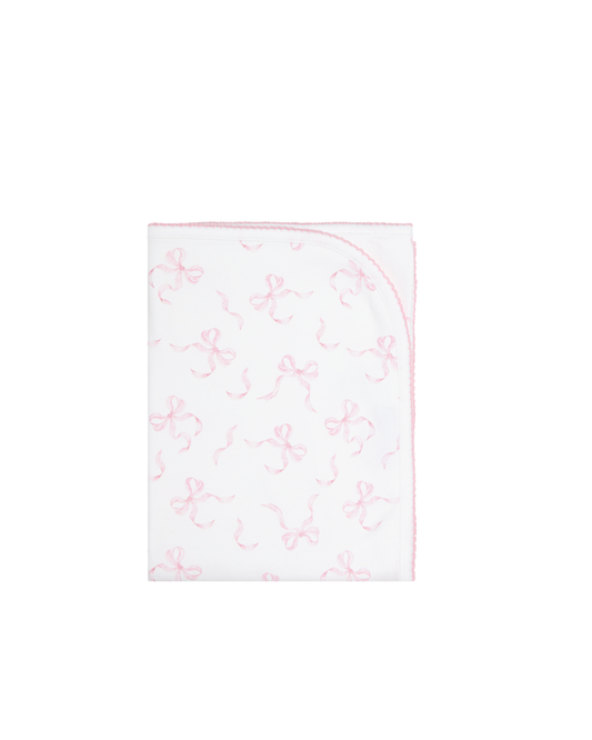 Charming Bows Print Baby Blanket