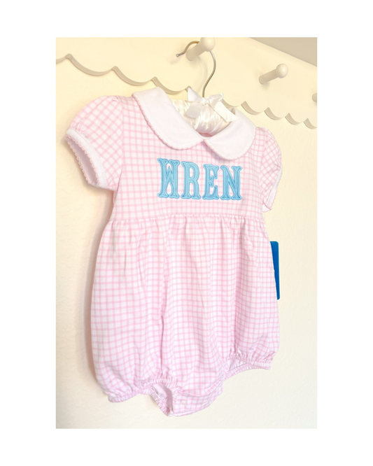 Peek-A-Boo Wishes Collared Bubble - Pink