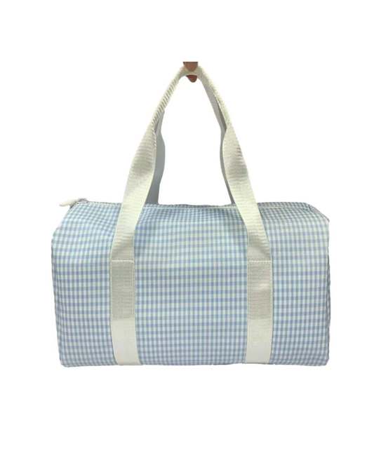 TRVL Mini Duffel Bag Gingham Mist