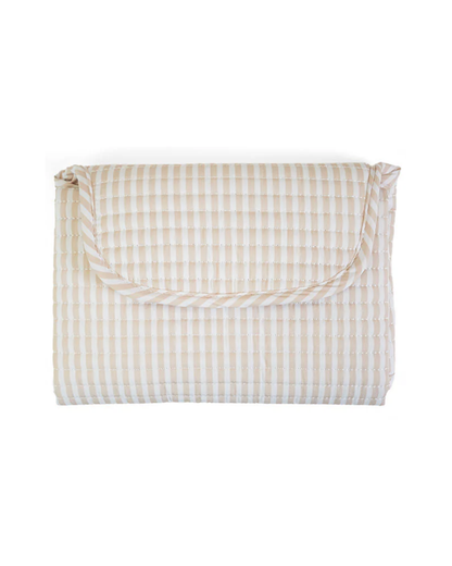 TRVL Quilted Stroller Bag - Pimlico Stripe Sand
