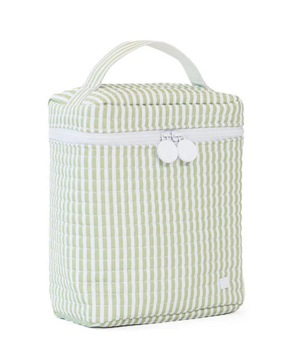 TRVL Quilted Go Go Insulated Lunch Bag - Pimlico Stripe Sage