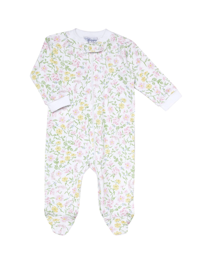 Berry Wildflowers Zipper Footie
