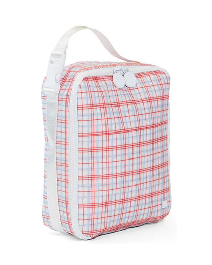 TRVL Insulated Lunch Bag - Classic Plaid Red
