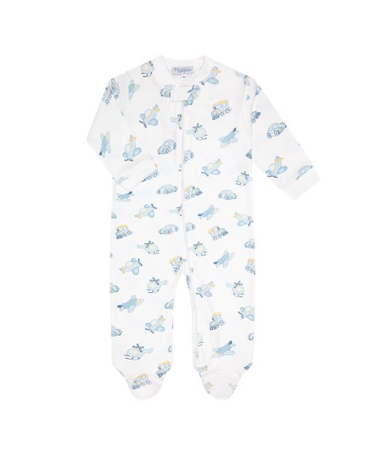 Mini Voyages Zipper Footie