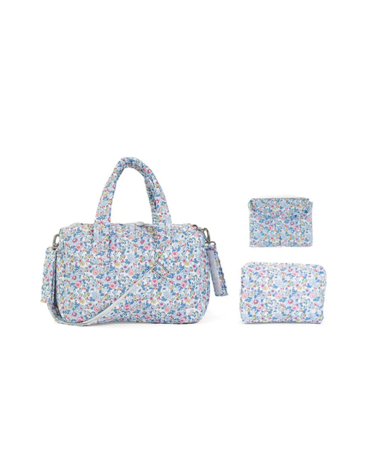 TRVL Quilted Stroller Bag Bundle - Bridgehampton Floral