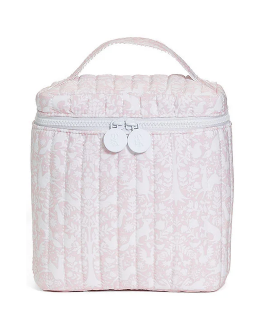 TRVL Quilted Go Go Insulated Lunch Bag - Woodland Pink