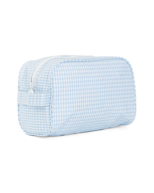 TRVL Stowaway Toiletry Bag - Gingham Mist