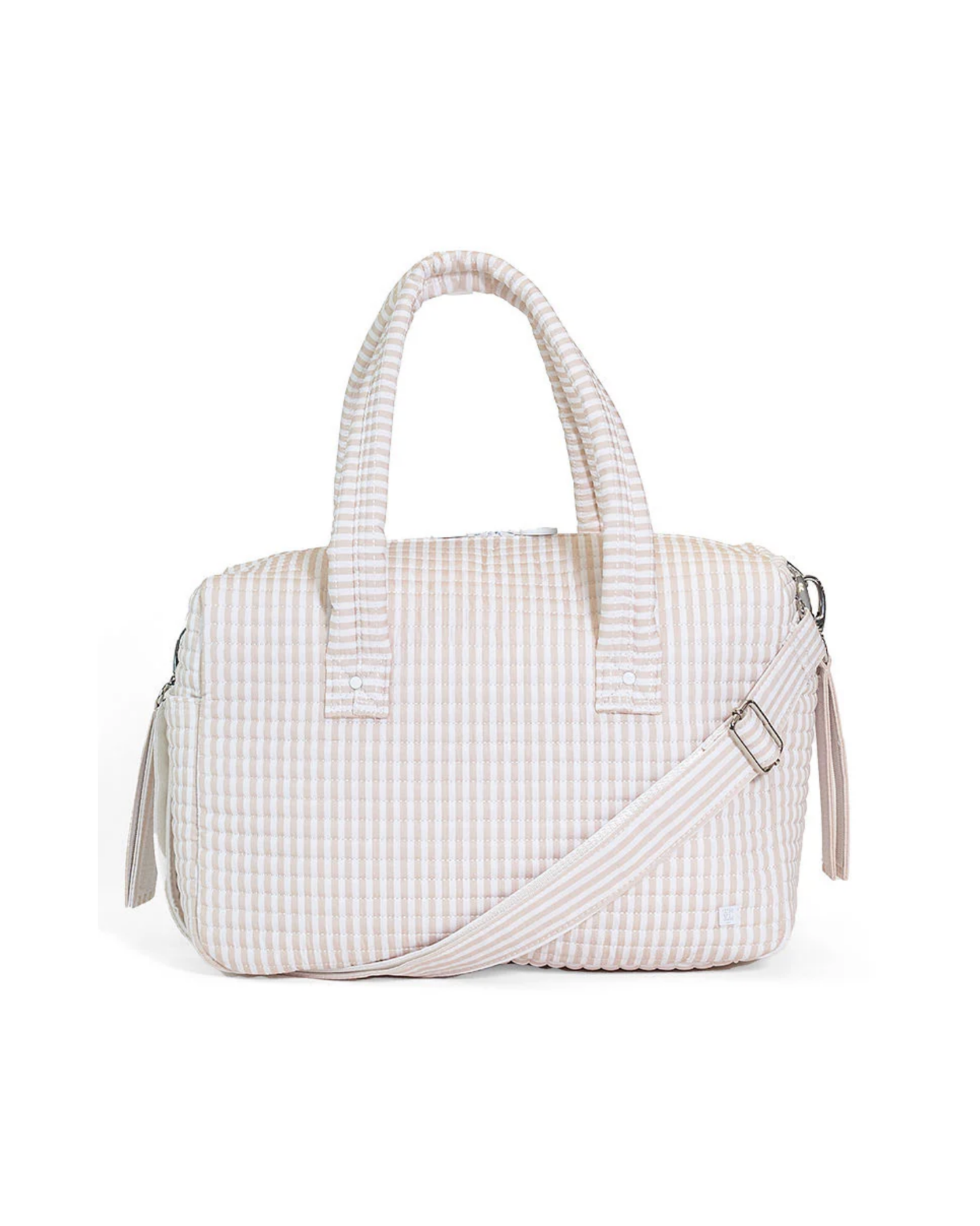 TRVL Quilted Stroller Bag - Pimlico Stripe Sand