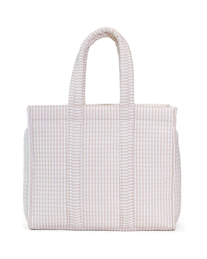 TRVL Quilted Go Go Tote - Pimlico Stripe Sand