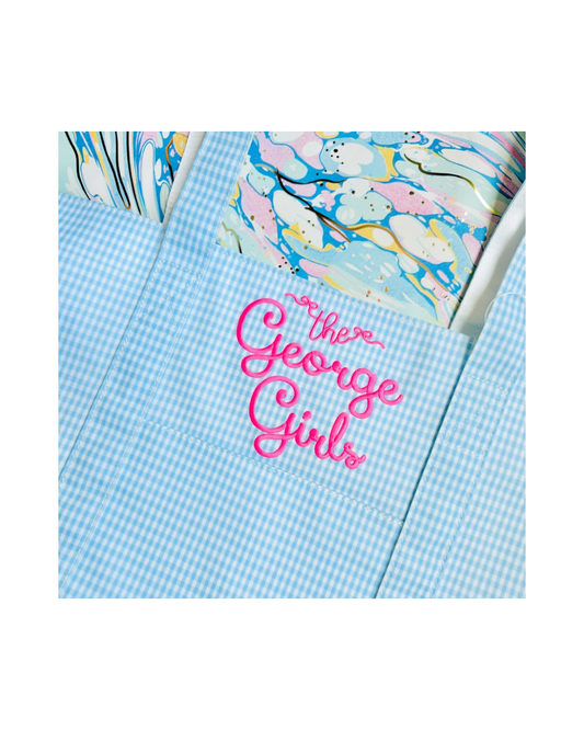 TRVL Jumbo Tote - Gingham Mist
