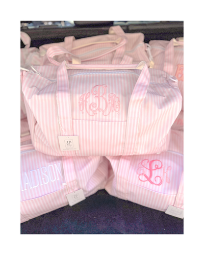 TRVL Weekender Duffel Bag - Pimlico Stripe Pink