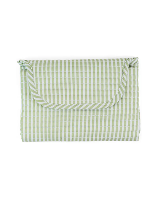 TRVL Quilted Changing Mat - Pimlico Stripe Sage