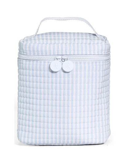 TRVL Quilted Go Go Insulated Lunch Bag - Pimlico Stripe Blue