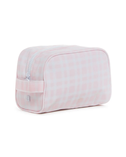 TRVL Stow It Dopp Bag - Pimlico Plaid Pink