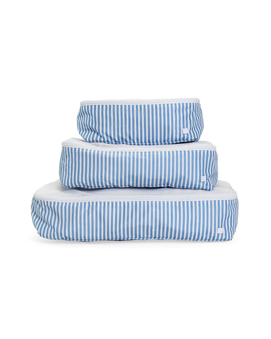 TRVL Packing Cubes - Pimlico Stripe Chambray