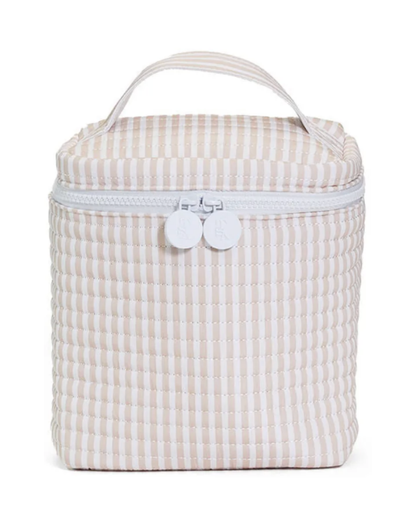 TRVL Quilted Go Go Insulated Lunch Bag - Pimlico Stripe Sand