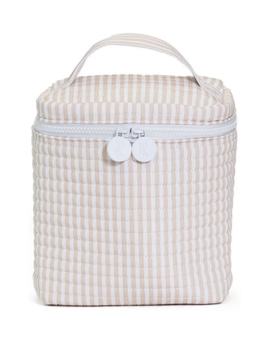 TRVL Quilted Go Go Insulated Lunch Bag - Pimlico Stripe Sand