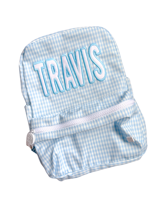 TRVL Mini Backer - Gingham Mist