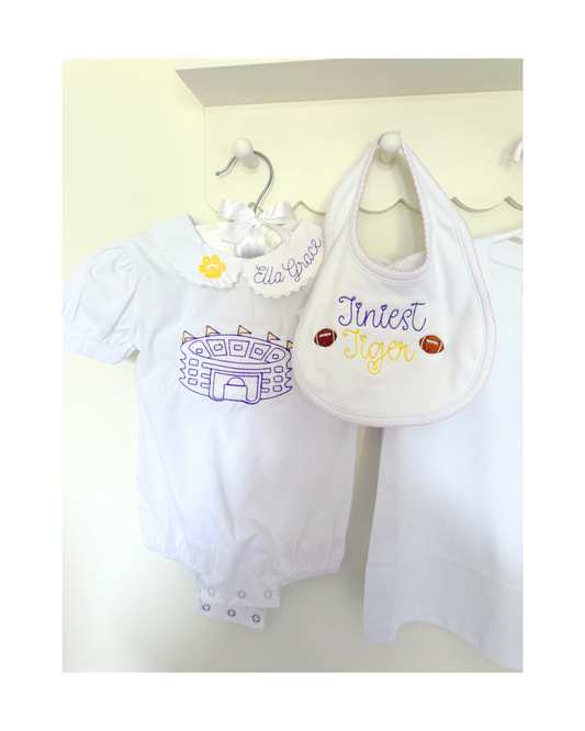 Girls Game Day Tiger Stadium Bubble Onesie