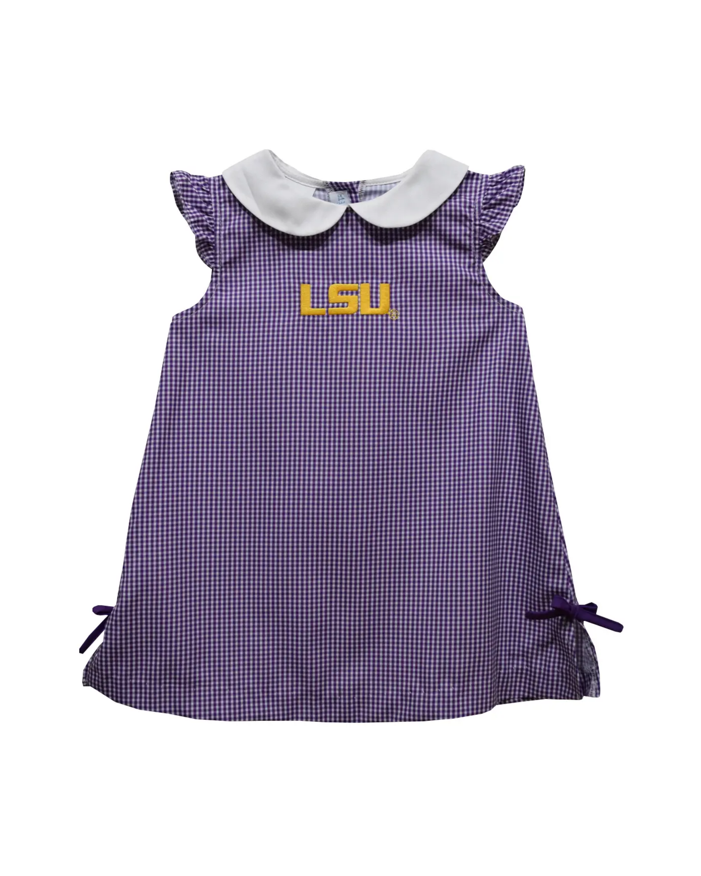 LSU Tigers Purple Gingham Dress