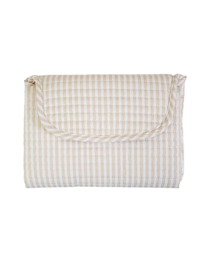 TRVL Quilted Changing Mat - Pimlico Stripe Sand