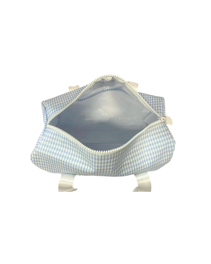 TRVL Mini Duffel Bag Gingham Mist