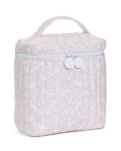 TRVL Quilted Go Go Insulated Lunch Bag - Woodland Pink