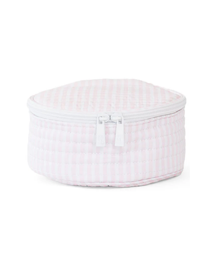TRVL Quilted Jewel Round - Pimlico Stripe Pink