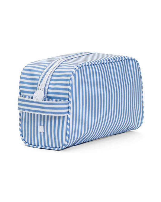 TRVL Stowaway Toiletry Bag - Pimlico Stripe Chambray