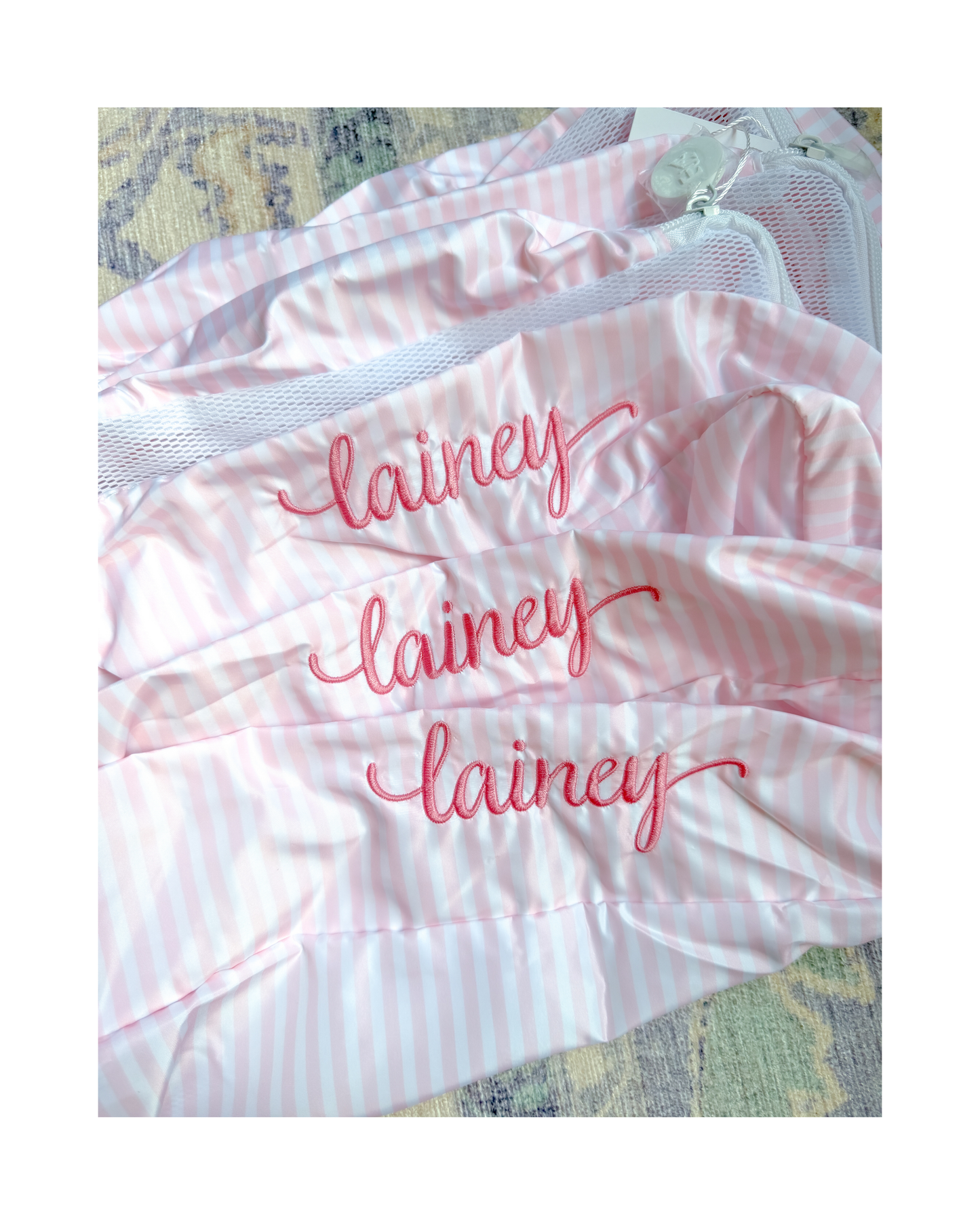 TRVL Packing Cubes - Pimlico Stripe Pink