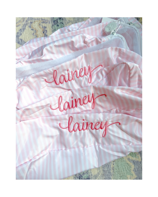 TRVL Packing Cubes - Pimlico Stripe Pink