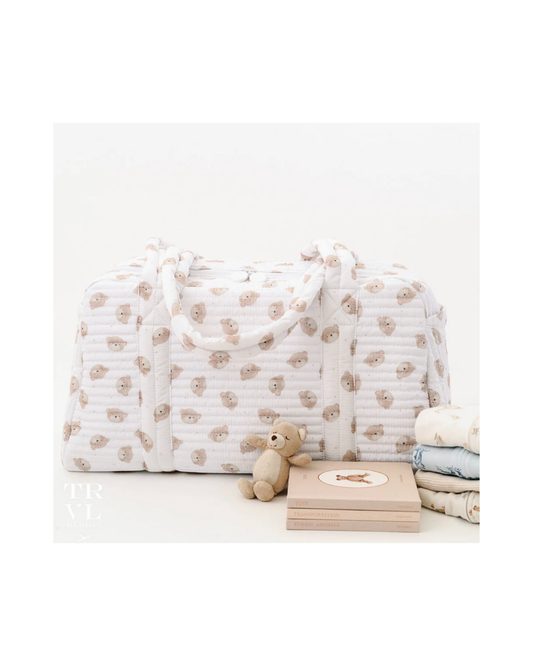 TRVL Quilted Grande Duffel - Teddy Bear