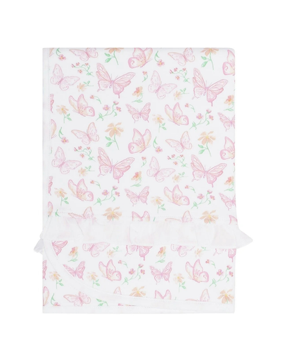 Butterflies Print Baby Blanket
