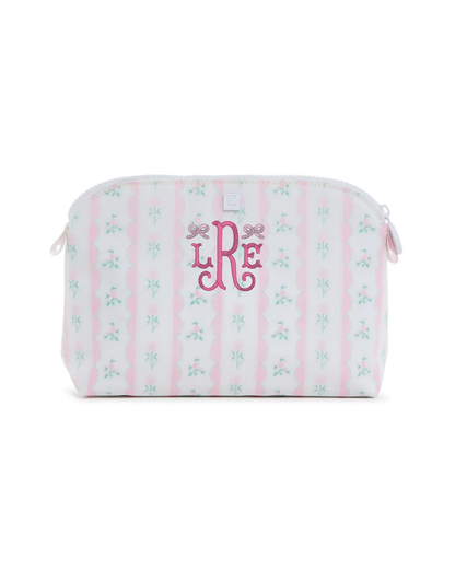 TRVL Goodie Cosmetic Bag - Ribbon Floral Pink