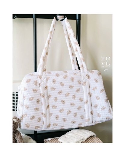 TRVL Quilted Grande Duffel - Teddy Bear