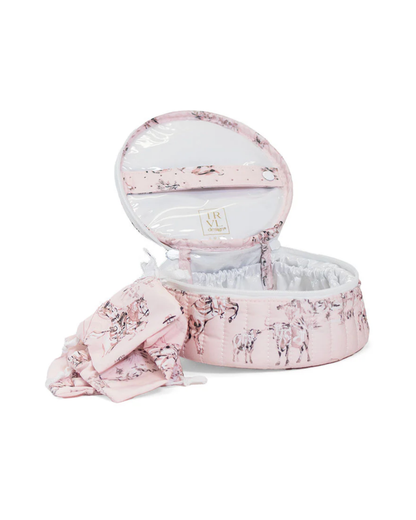TRVL Quilted Jewel Round - Cowgirl Toile