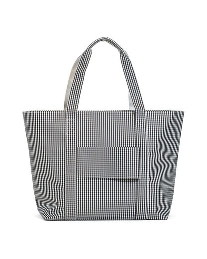 TRVL Jumbo Tote - Gingham Black